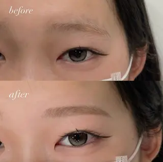 こんにちは✨️

お写真の眉の形は1番人気のストレートアーチ眉になります！☆


お客様の骨格や眉の生え方に合わせてデザインをご提案!☆
自眉を最大限活かしながら、メイクがしやすい眉に仕上げました！😌

眉の形を整えるだけでお顔の印象がぐっっと垢抜けます！🍀


眉毛とまつげパーマぜひお任せください！！
 | WHITE EYE 天王寺店🩵RIKO