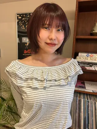 ショート カラー ヘアアレンジ Masaki レイヤーカットのヘアスタイル