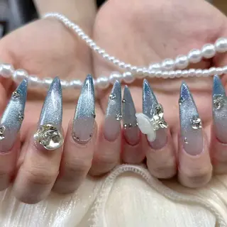 ネイル 🎀kira 長さだし💗モチ最高のネイルデザイン