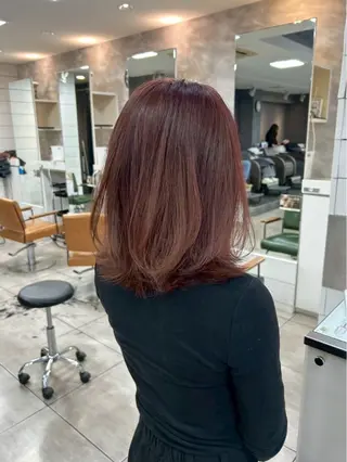 ミディアム カラー 本尾 空大のヘアスタイル