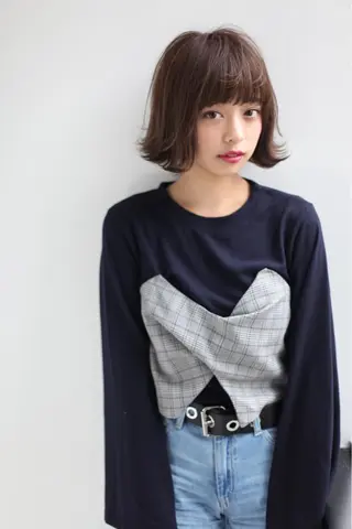 ミディアム カラー 🍀日比野 哲二のヘアスタイル