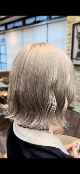 ミディアム ケイジ✨透明感 /艶カラー✨のヘアスタイル