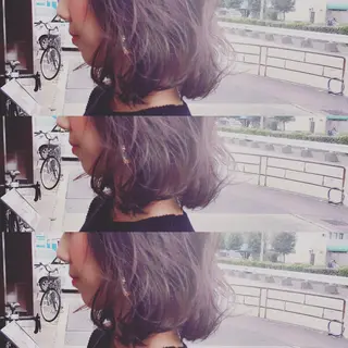 ショート ミディアム セミロング カラー パーマ ヘアアレンジ 髪質改善/縮毛矯正 心斎橋/池本有宏のヘアスタイル