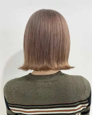 ショート カラー ヘアアレンジ ボブ×柔らかいカラー 🌷misaki𓍼のヘアスタイル