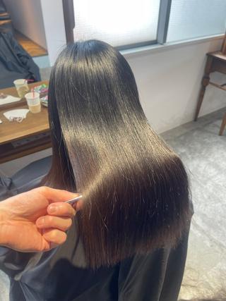 ミディアム パーマ レイヤーカット 髪質改善専門屋/和田のヘアスタイル