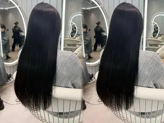 ロング ヘアアレンジ 大宮縮毛矯正🩵 レイヤー 佐藤和のヘアスタイル