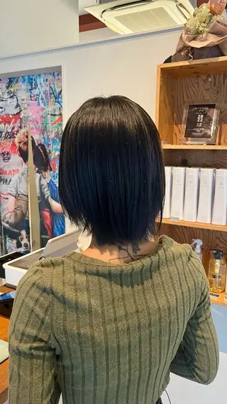 カラー 透明感カラー 結羽愛のヘアスタイル