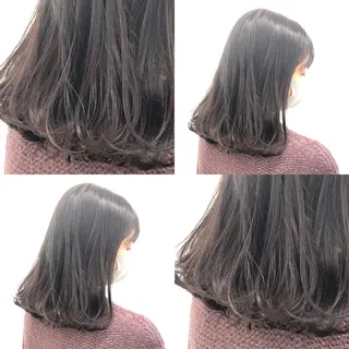 ロング カラー パーマ ヘアアレンジ メンズ キッズ 上品＆韓国風 🥀海心🥀のヘアスタイル