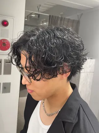 パーマ メンズ 京都河原町 メンズパーマ助川龍哉のヘアスタイル