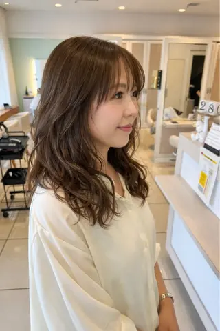 ロング パーマ 金子 直樹のヘアスタイル