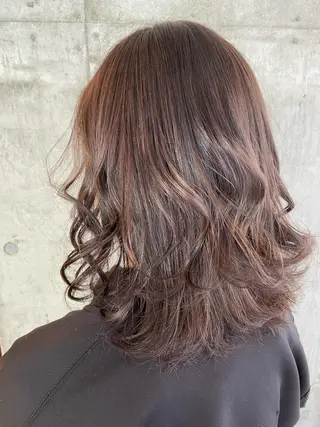 ミディアム カラー ヘアアレンジ ❤️カラー得意 🧡松浦睦樹❤️のヘアスタイル