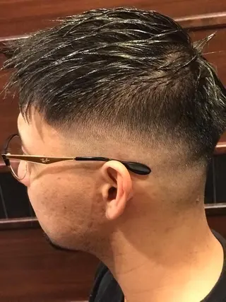 ショート 深夜23時まで営業 OR BARBERのヘアスタイル