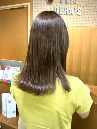 セミロング カラー 透明感カラー/ イルミナカラーヒロキのヘアスタイル