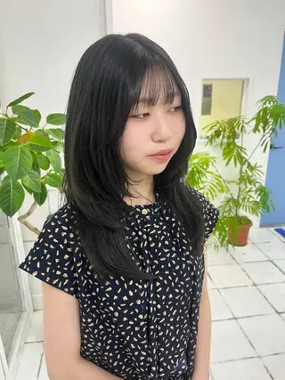 ロング カラー 韓国ヘア🇰🇷 ♡fuminaのヘアスタイル