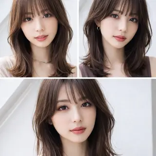 ミディアム カラー 店長/骨格診断/美髪 髪質改善/松若 優のヘアスタイル
