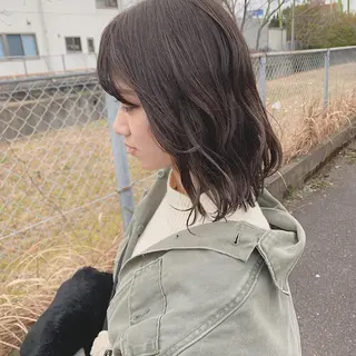 ミディアム カラー 中川 竜誠のヘアスタイル
