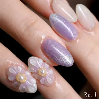 ネイル モチの良さ◉ フィルインネイル♡のネイルデザイン