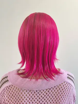セミロング カラー 古川 琴美のヘアスタイル