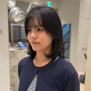 ミディアム パーマ たるみことり🌼 レイヤー・パーマのヘアスタイル