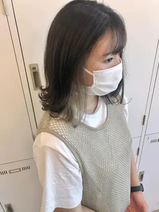 ミディアム カラー Saori / ボブ /顔周り/カラー🎀のヘアスタイル