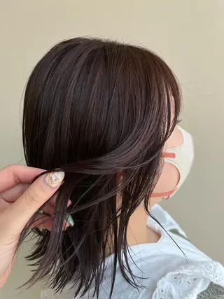 ミディアム レイヤーカット*艶* 蒲生四丁目*山保美月のヘアスタイル