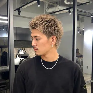 ショート メンズ 🇺🇸Men's Balayageのヘアスタイル