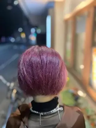 ショート カラー 髪質改善/艶カラー ⚡️コメス/錦糸町のヘアスタイル