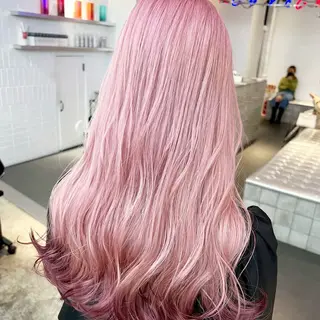ロング カラー ✨傷ませないカラー ✨髪質改善✨レオンのヘアスタイル