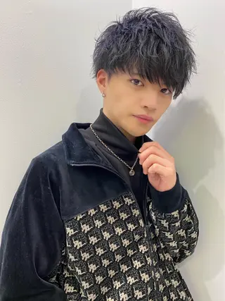 ショート カラー ヘアアレンジ メンズ 【公式】メンズ専門 🔥BLUCK渋谷店のヘアスタイル