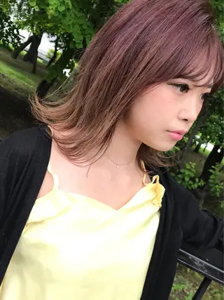 カラー ママ美容師 ＊ヒマワリのヘアスタイル
