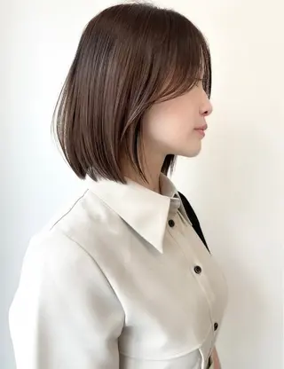 ミディアム 鈴木 南のヘアスタイル
