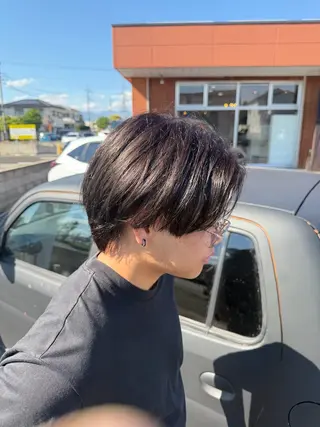 カラー メンズ 艶カラー×デザイン カラー特化/値賀大樹のヘアスタイル