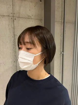 ミディアム カラー ヘアアレンジ 💥ボブ/艶髪/ 透明感カラー/陸人のヘアスタイル