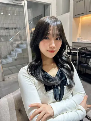ロング カラー 縮毛/髪質改善🌈 川井雄太のヘアスタイル