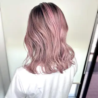 ミディアム カラー ブリーチカラー🫧 森　凪沙のヘアスタイル