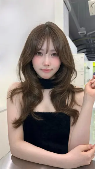 ロング カラー 上品モテヘア🩶 karen🩶のヘアスタイル