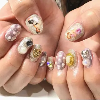 ネイル 渋谷/チップ長さ出し 👑アプレgel-xのネイルデザイン