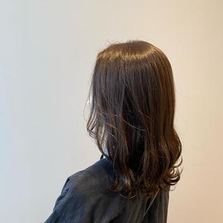 セミロング カラー Rubik's 梅田茶屋町/叶莉のヘアスタイル