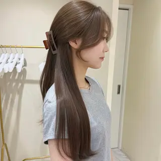 ロング カラー ヘアアレンジ レイヤーカット🤍 RINAのヘアスタイル