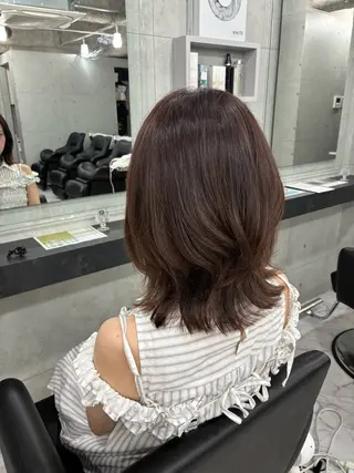 ミディアム カラー ヘアアレンジ Endearing 🌟銀座のヘアスタイル