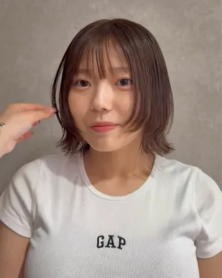 ミディアム カラー 💎寒色特化💎 透明感カラーみきのヘアスタイル