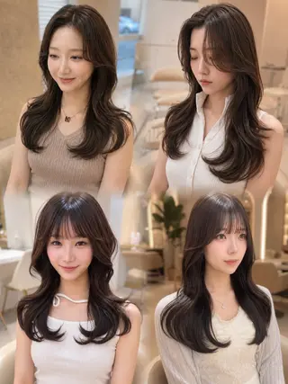 ロング カラー Akane レイヤー/艶カラーのヘアスタイル