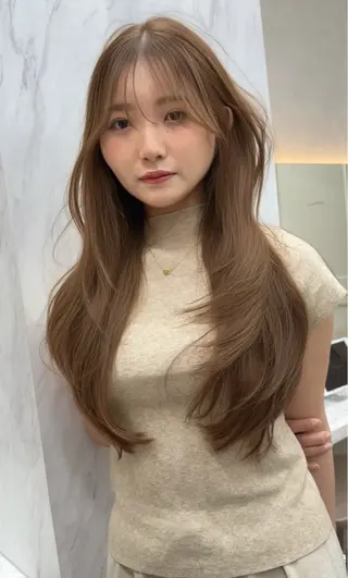 ロング カラー レイヤーダブルカラー KYONのヘアスタイル