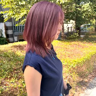 ミディアム カラー 🫯似合わせヘア/艶 カラー ヤギ🫯のヘアスタイル