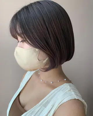ショート カラー hubhair レイヤー/透明感のヘアスタイル