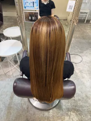 ロング ユ ウカのヘアスタイル