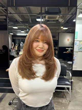 ロング NanaKo 表参道 レイヤー/ハッシュのヘアスタイル