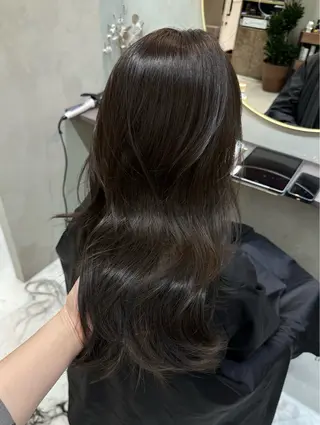 ロング カラー 色落ちまでキレイに! !女性サロンのヘアスタイル