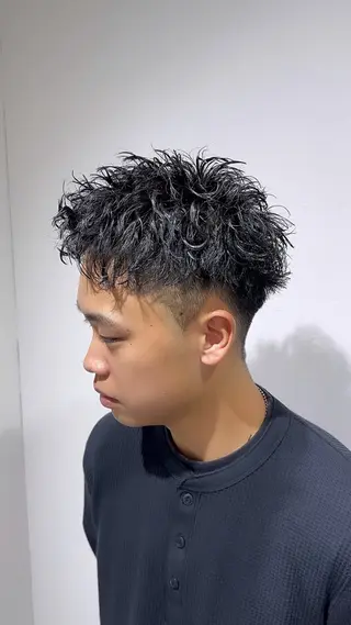 ショート パーマ メンズ メンズ専門美容師／ メンズパーマ／森口のヘアスタイル