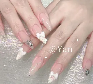 ネイル 長いだし/スカルプ/ パラシェルN.oneのネイルデザイン